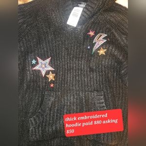 Torrid size 1 Thick embroidered hoodie
